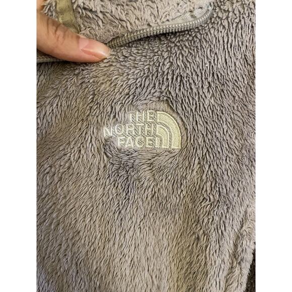 The North Face Sweatshirt Women's Small Gray Osito Fleece Collared Full Zip - Picture 3 of 8